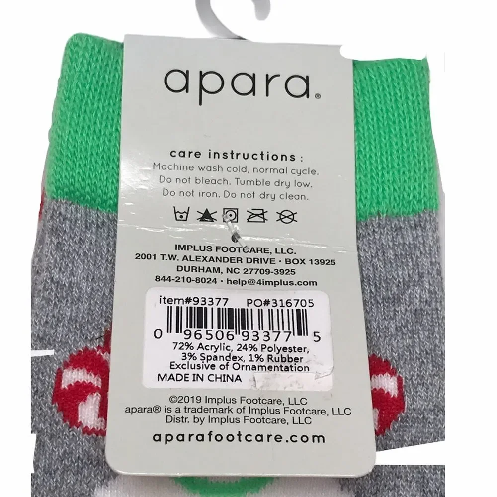 Apara Cupcake & Ice Cream Cone Crew Socks, Gray